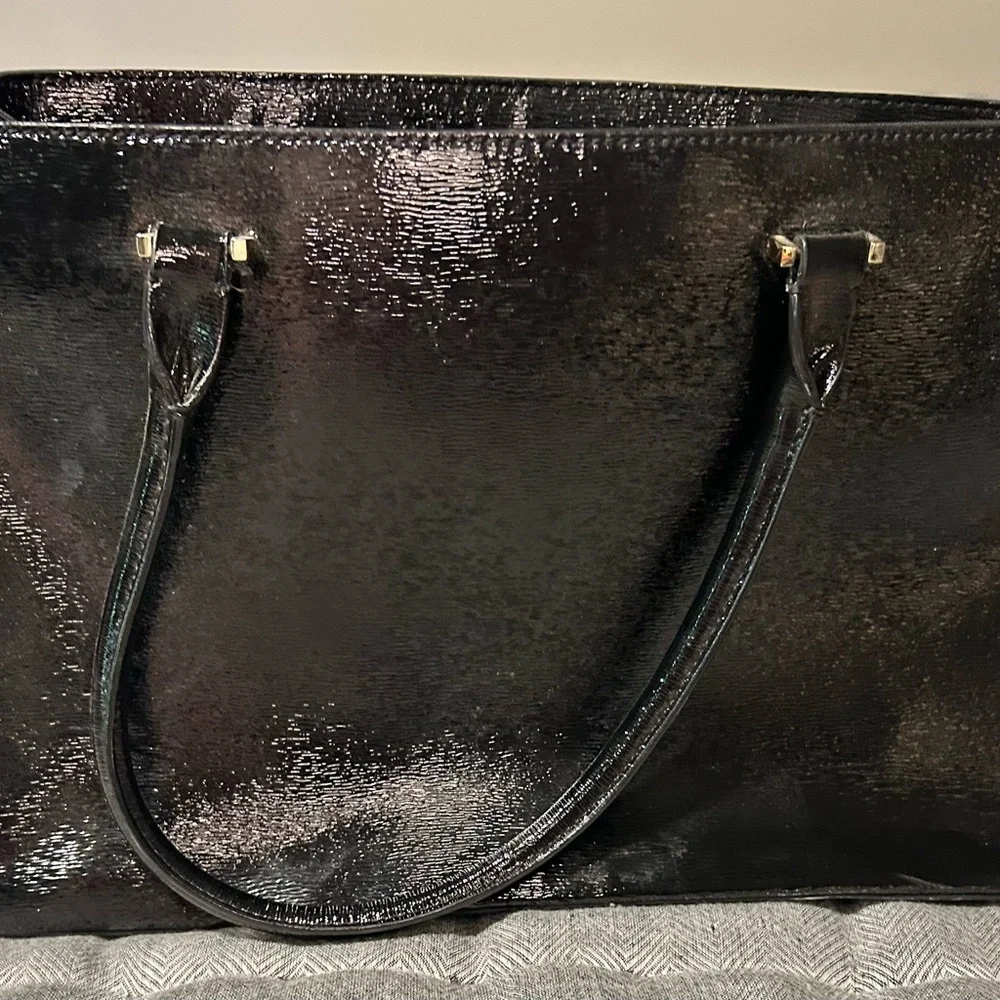Kate Spade New York Black Patent Leather Tote